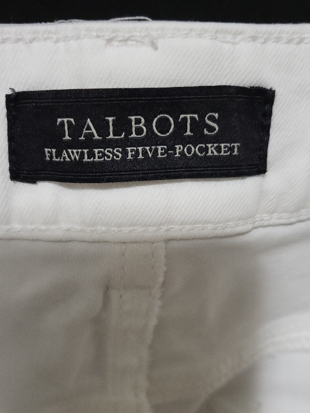 Talbots White Flawless 5 Pocket Boyfriend Jeans - Picture 3 of 9